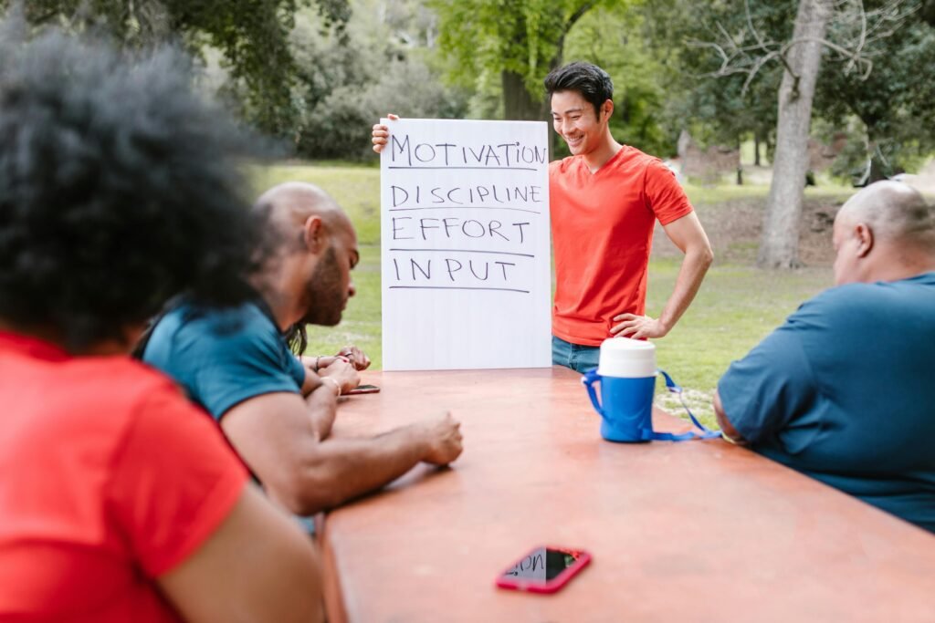 Colleague showing empathy during discussion