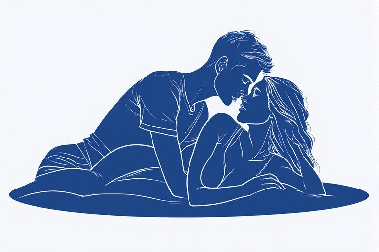 Side-by-side intimacy position for couples to improve emotional bonding