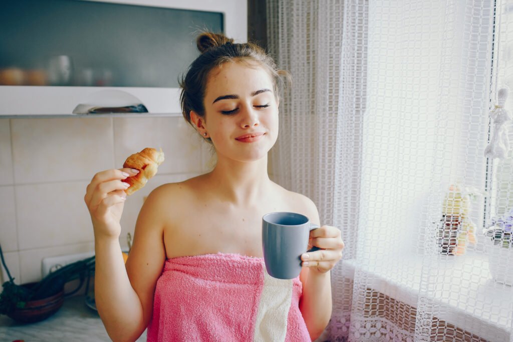 Healthy morning lifestyle for skin wellness and acne prevention