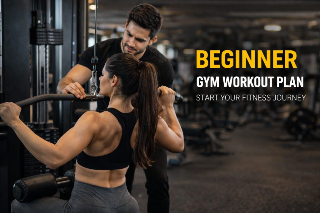 Trainer teaching proper gym form